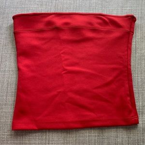 Red Express strapless top - size medium